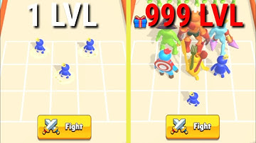 MERGE RAINBOW 3D RUN - Max Level 3 ⭐