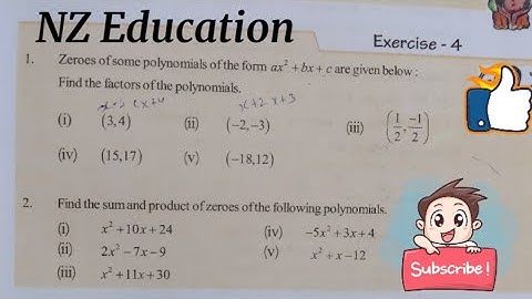10th Maths Polynomials EX.-4 complete solution || C.G. Board