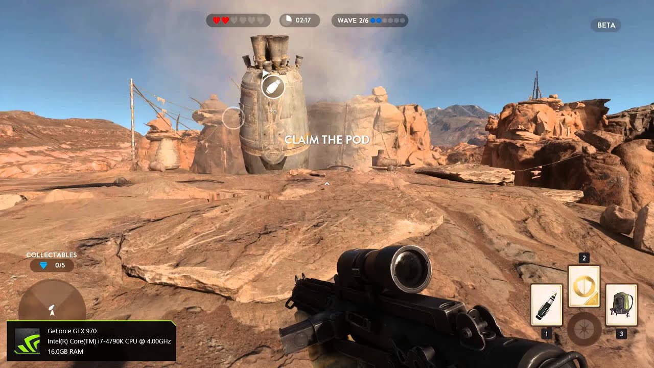 Star Wars Battlefront | Drop Zone Mission on Tatooine ULTRA Settings!
