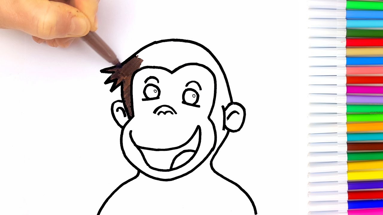 Disegno George Scimmia Disegni Facili Per Bambini Youtube