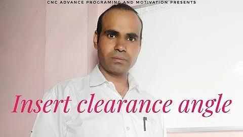 Insert clearance angle