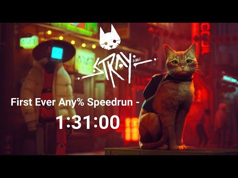 Stray Speedrun -  Previous WR - Real time 1:31:00 - IGT - 1:21:13 - PS5
