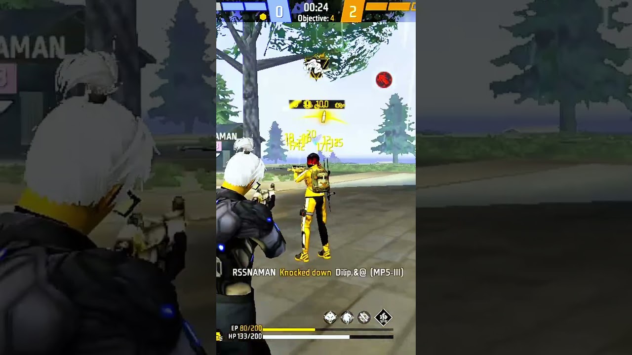 free fire 1v4 in cs ranked game