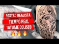 🔥TIEMPO REAL Tatuando Rostro Realista, Catedral y Coliseo Romano / Puntillismo de Arrastre #yo3rl🔥