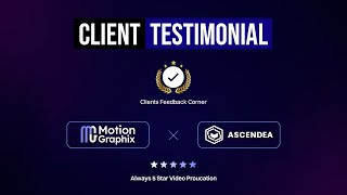 Why Rob Arnold (Co-Founder of Ascendea.ai) Chose Us for His SaaS Explainer Video.