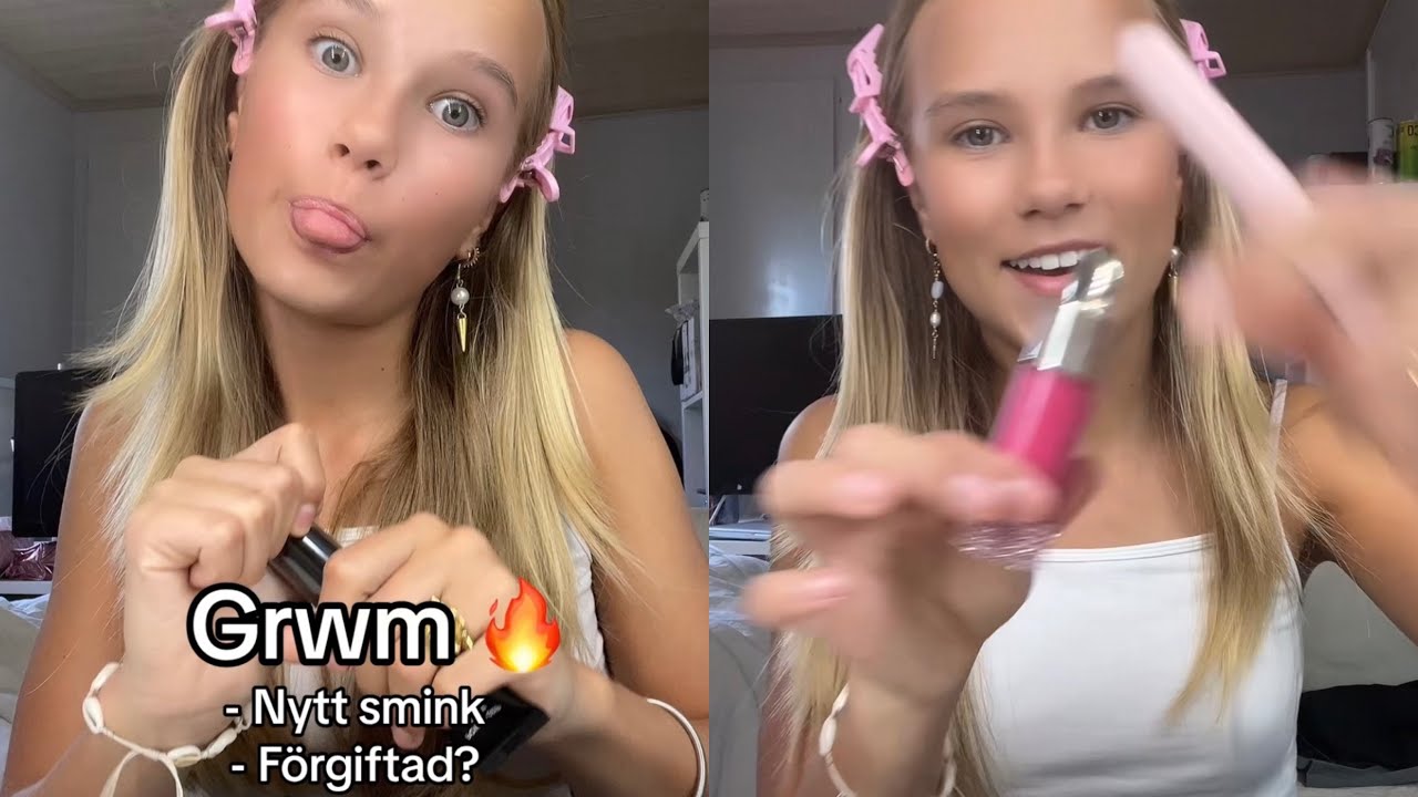 Idag testar vi nytt smink! Detta vill ni inte missa! Älskar er! - Alice 
