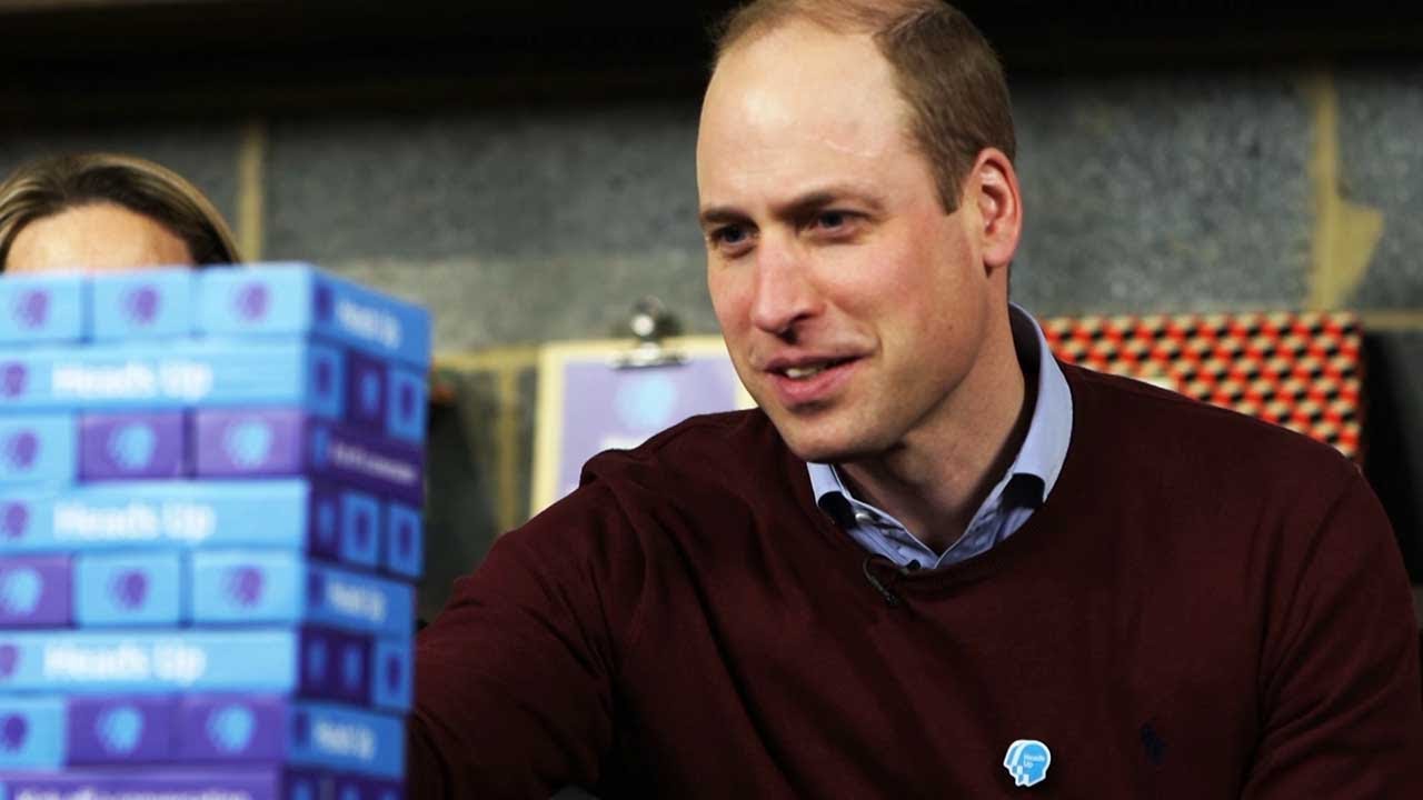Prince William talks mental health over game of Jenga