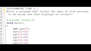 4.1 PROGRAMMING TIME | ARRAY AGES OF PERSONS | UNIT#4 | COMPUTER SCIENCE CLASS 10 | MGS WAZIRABAD