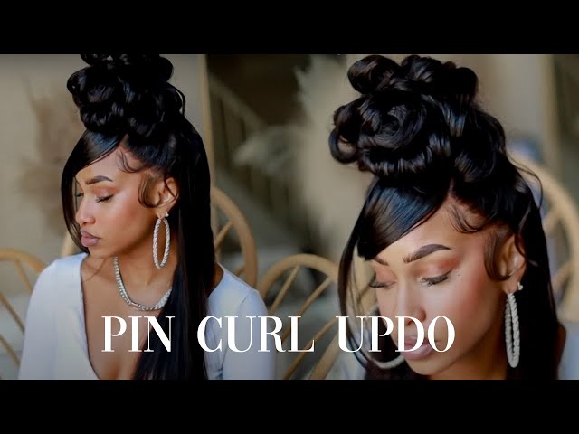 90'S INSPIRED UPDO HAIRSTYLE FOR BLACK HAIR!!! - YouTube