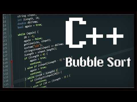 C++ Array Sort - Bubble Sort Algorithm