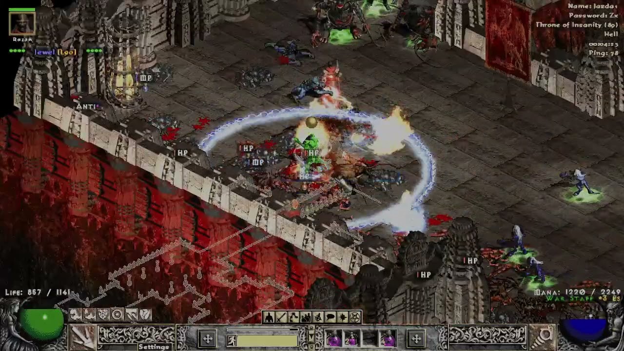 Project Diablo 2 : Season 6 Godly Nova Sorceress T3 Throne +200Dens +1area