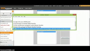 How to create Master Reseller Account in Zamfoo