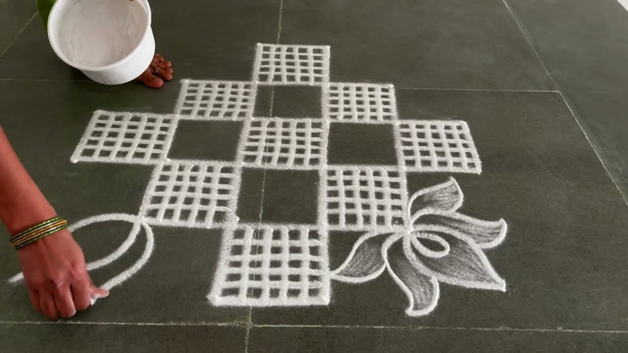 Easy padikolam designs| Simple muggulu designs| easy rangoli designs| Beginners kolam