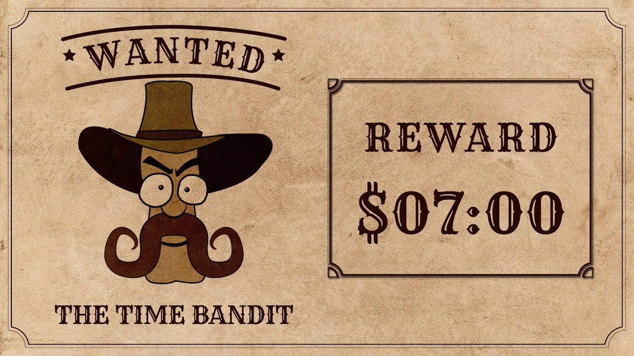 The Time Bandit - 7 minute timer with music and alarm