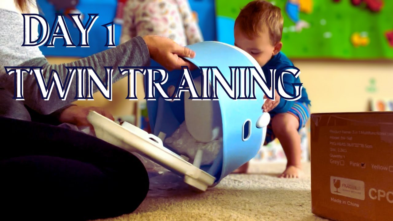 Potty Training Twins Under Two | Day 1 Setup & Tips