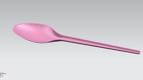 How To create Surface Disposable Spoon Model. NX CAD Surfaces Tutorial.Spoon 3D Model Cad Software.