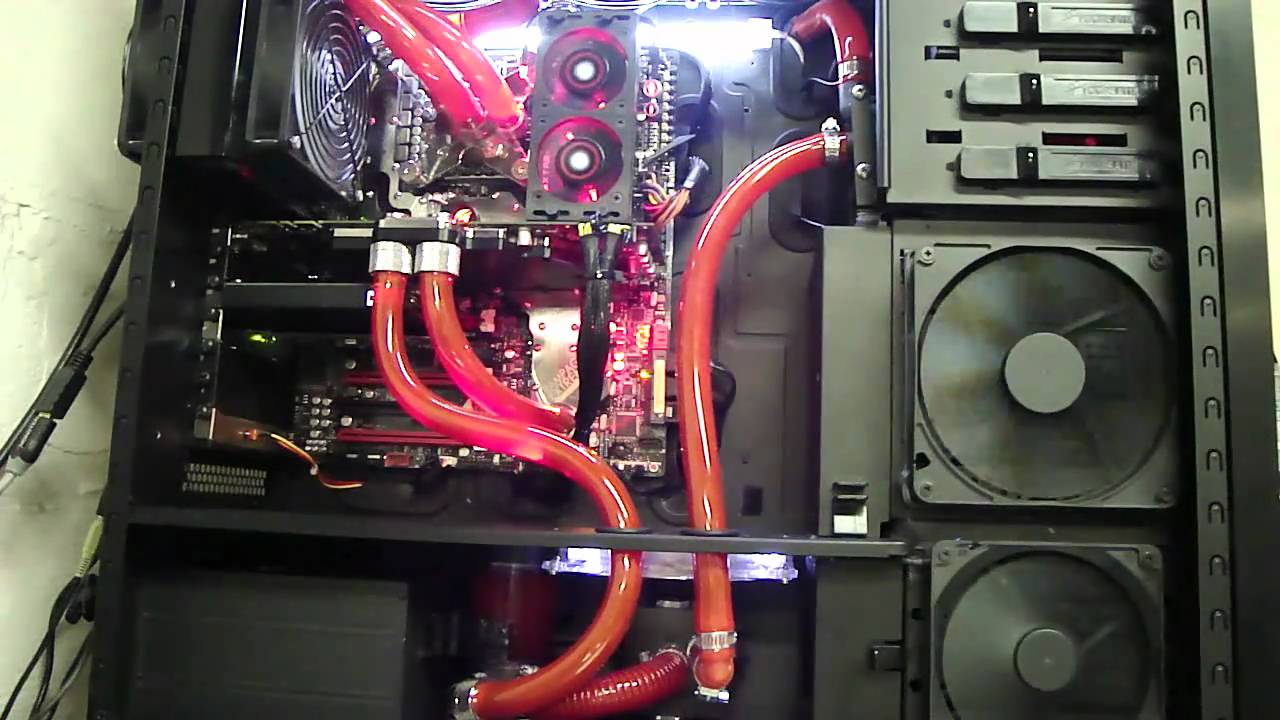 Intel Core i7 GTX 580 All Water Cooled Extreme Gaming PC YouTube