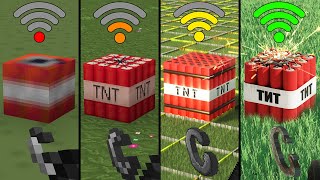 physics in Minecraft with different Wi-Fi