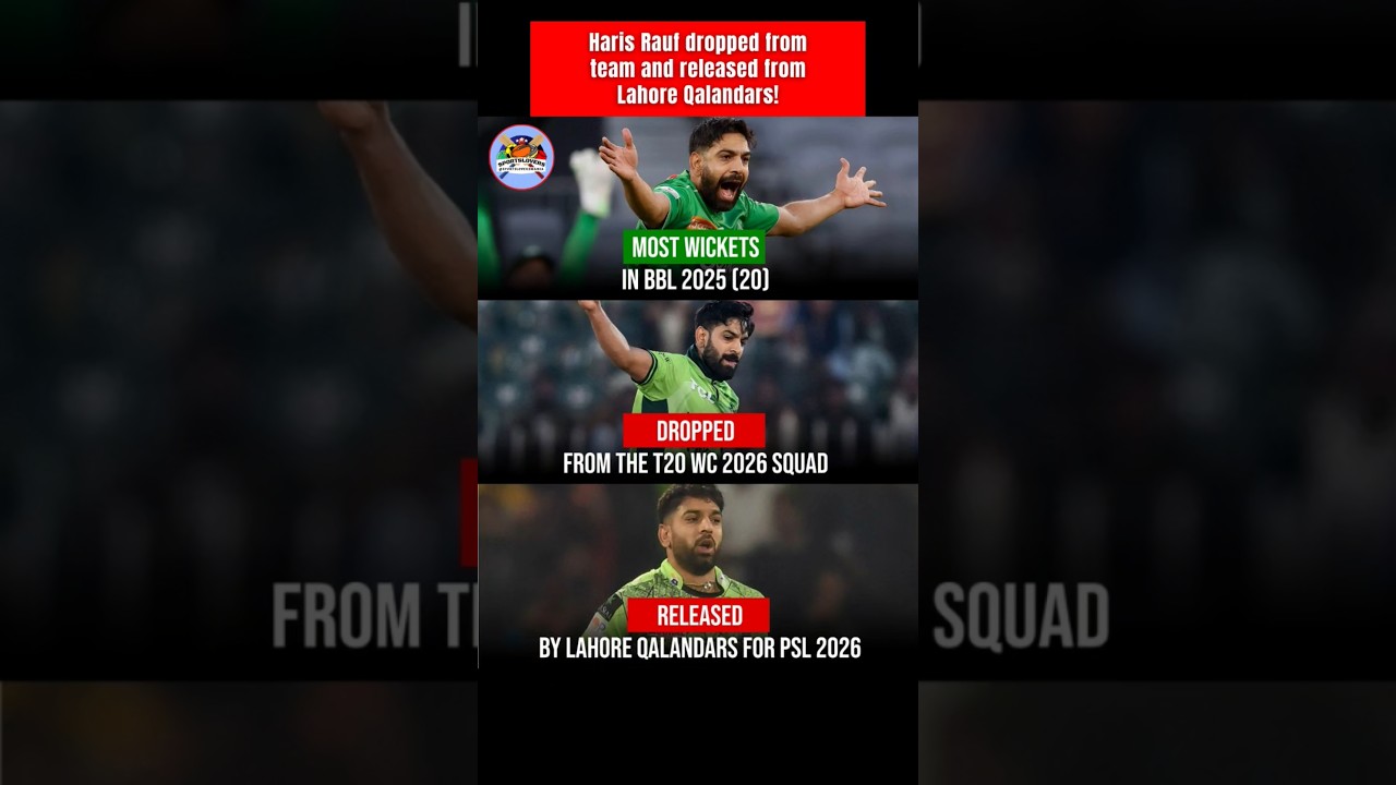 🤯 Dropped from Pakistan Team ❌️ Released by Lahore Qalandars ❌️
