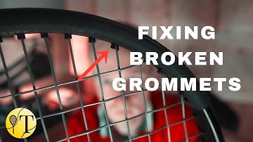 Fixing broken racket grommets | teflon tubing