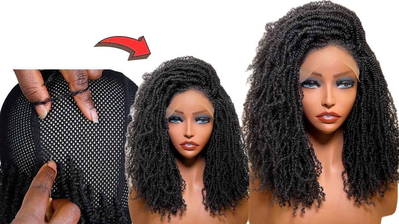 MICRO TWISTS CROCHET WIG NUBIAN TWISTS, wig with baby hair beginner friendly 