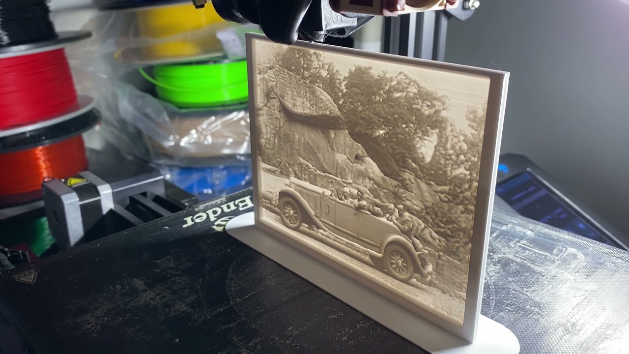 Lithophane of 1928 photo at Devil’s Den