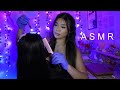 Asmr  lice check  scalp treatment roleplay  scalp massage hair brushing 