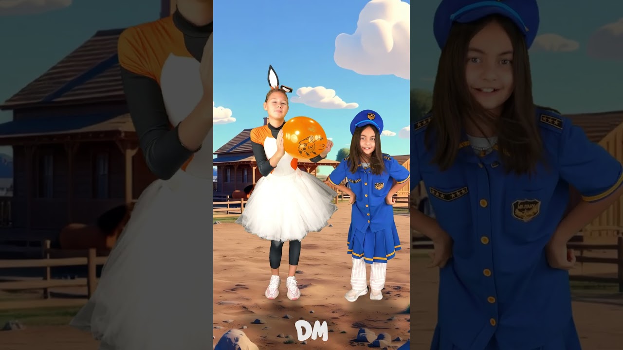 Fox and Police Officer Dance Old MacDonald #shorts