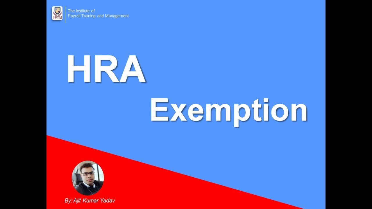 House Rent Allowance HRA Exemption Rules & Tax Deductions Explain by