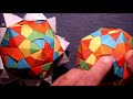 Bascetta GEO+ Grundformen: Dodekaeder-Sternenkugel / -ball Regenbogen – 30 Module:  festes Material
