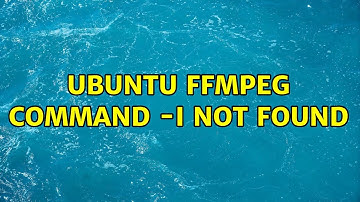 Ubuntu: Ubuntu ffmpeg command -i not found