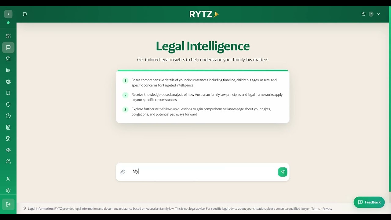 RYTZ — Australian Family Law AI | See How It Works