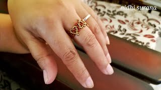 ⚜️ Potawatomi Heart Ring/ Seed beads Jewelry/Anillo Tutorial diy (0488)
