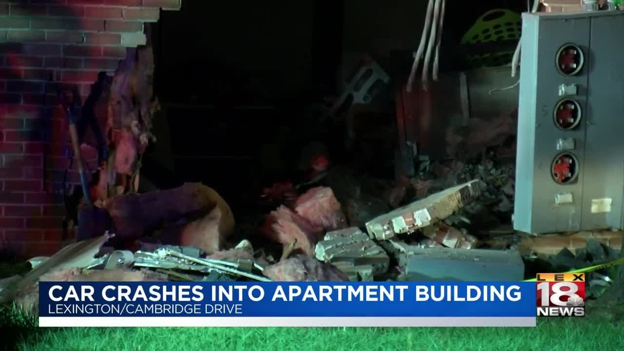 Car Crashes into Apartment Building - YouTube