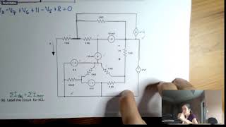 how to write a KCL equation with more than 4 terms