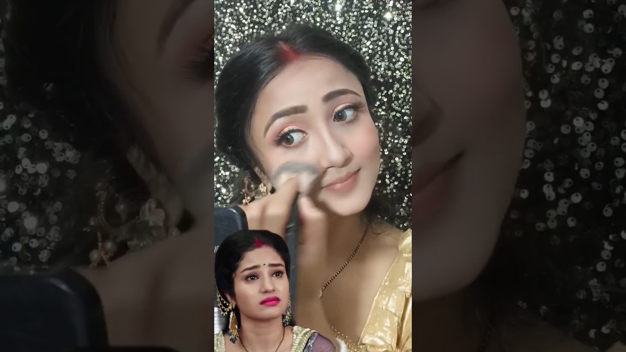 Lal Banarasi Gauri (Gauri Chitranshi) Inspired makeup tutorial