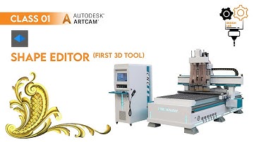 Shape Editor 3D Designing Tool | Class 1 | ArtCAM 2018 - اردو / हिंदी | CNC Design