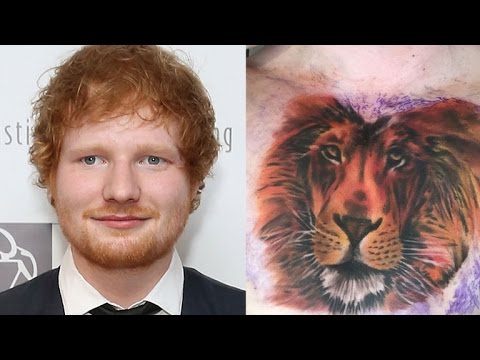 The reason behind Ed Sheerans new GIANT lion tattoo inked on his chest   Irish Mirror Online