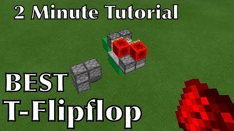 2 Minute Tutorial: BEST T-flipflops for minecraft bedrock