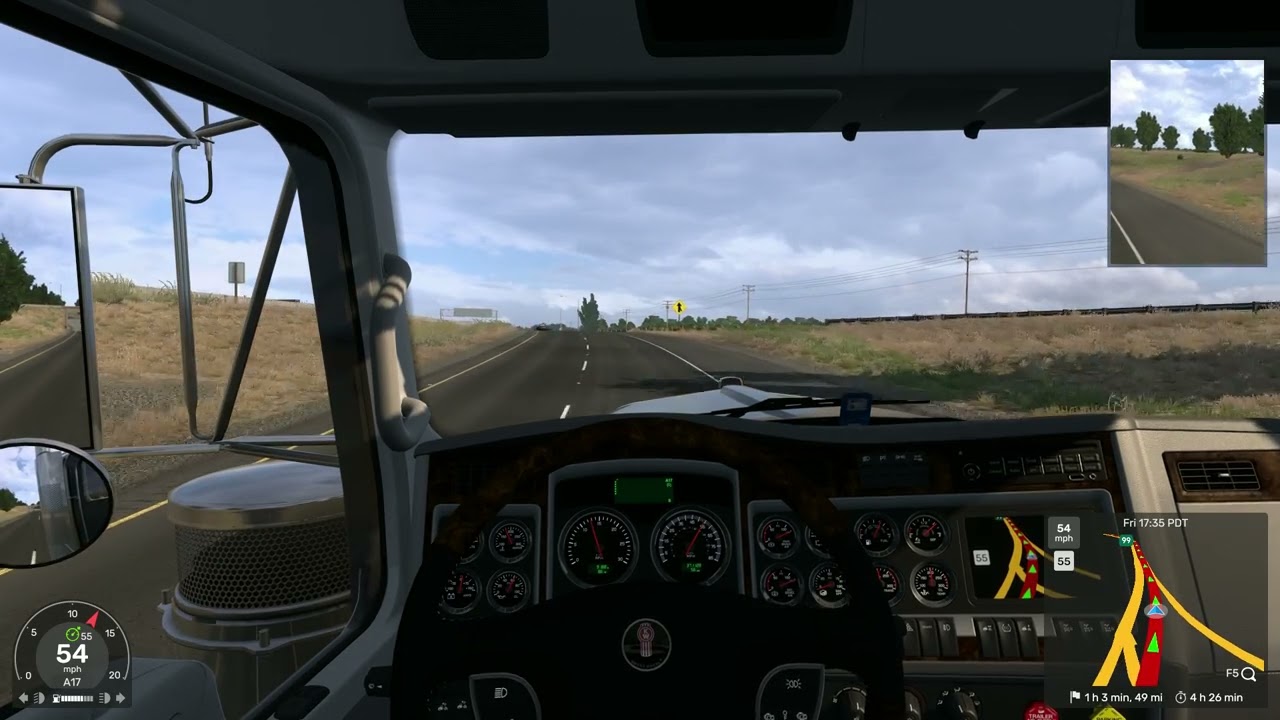 American Truck Simulator #68 Modesto-Fresno Wheat (No music, chill driving)