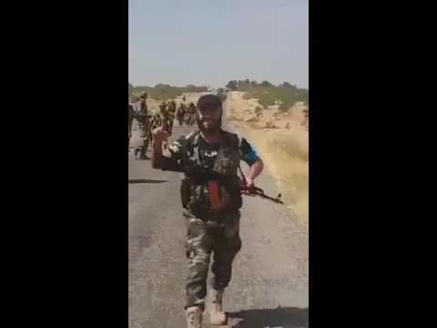 الصور الأولى لعناصر الجيش الحر في محيط مدينة جرابلس على الحدود السورية التركية