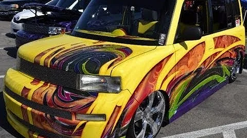 James Gill and the 2005 "Butters" Scion xB SEMA 20...