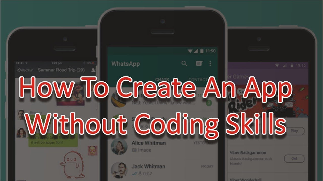 How To Create An App Without Coding Skills - YouTube