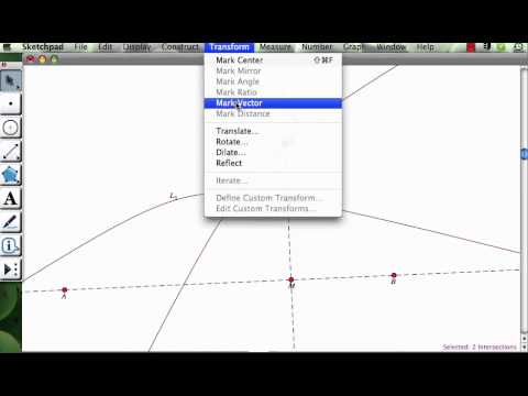 ConsWedding Carscting Intersection of Two Loci in Geometer's Sketchpad