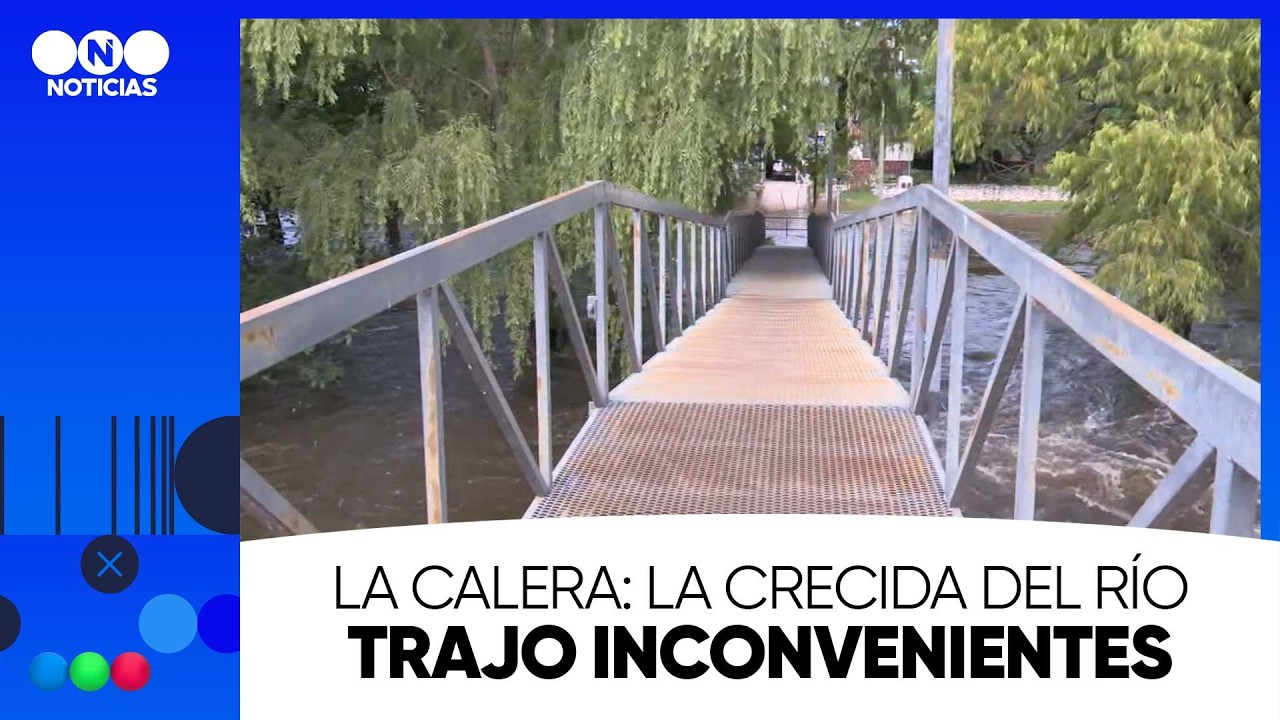 La Calera: la crecida del río trajo inconvenientes