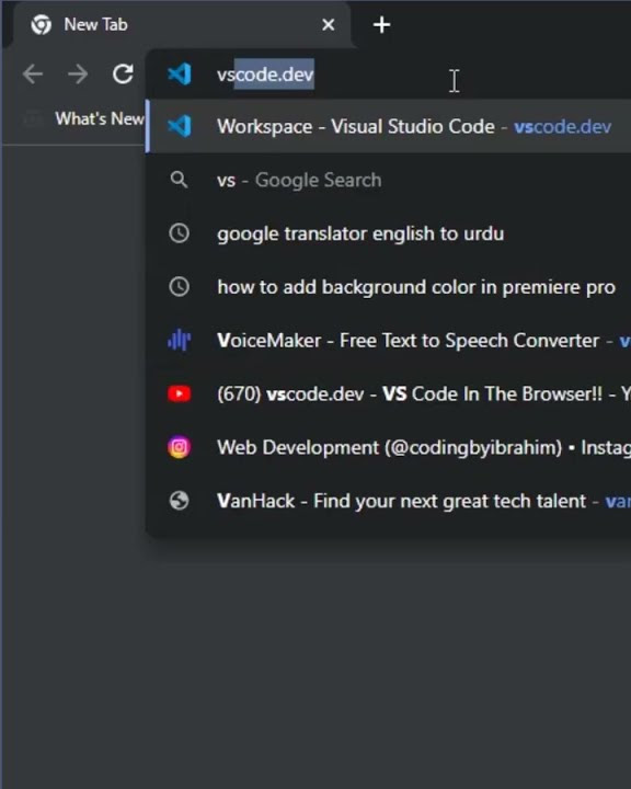 Open VSCode in Browser - YouTube