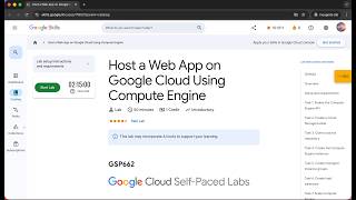 Host a Web App on Google Cloud Using Compute Engine | GSP662