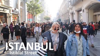 Istiklal street | Walking Tour In The Beating Heart Of Istanbul | April 2022 | 4K