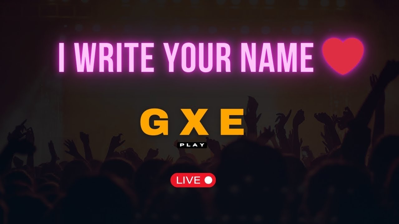 LIVE 🔴 | I Write your name