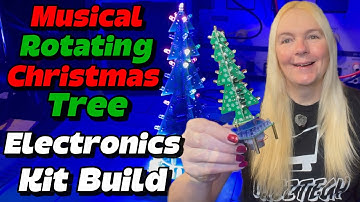 Christmas Tree Electronics Soldering Kit - Revolving Musical LED Christmas Tree With Added Surprise!